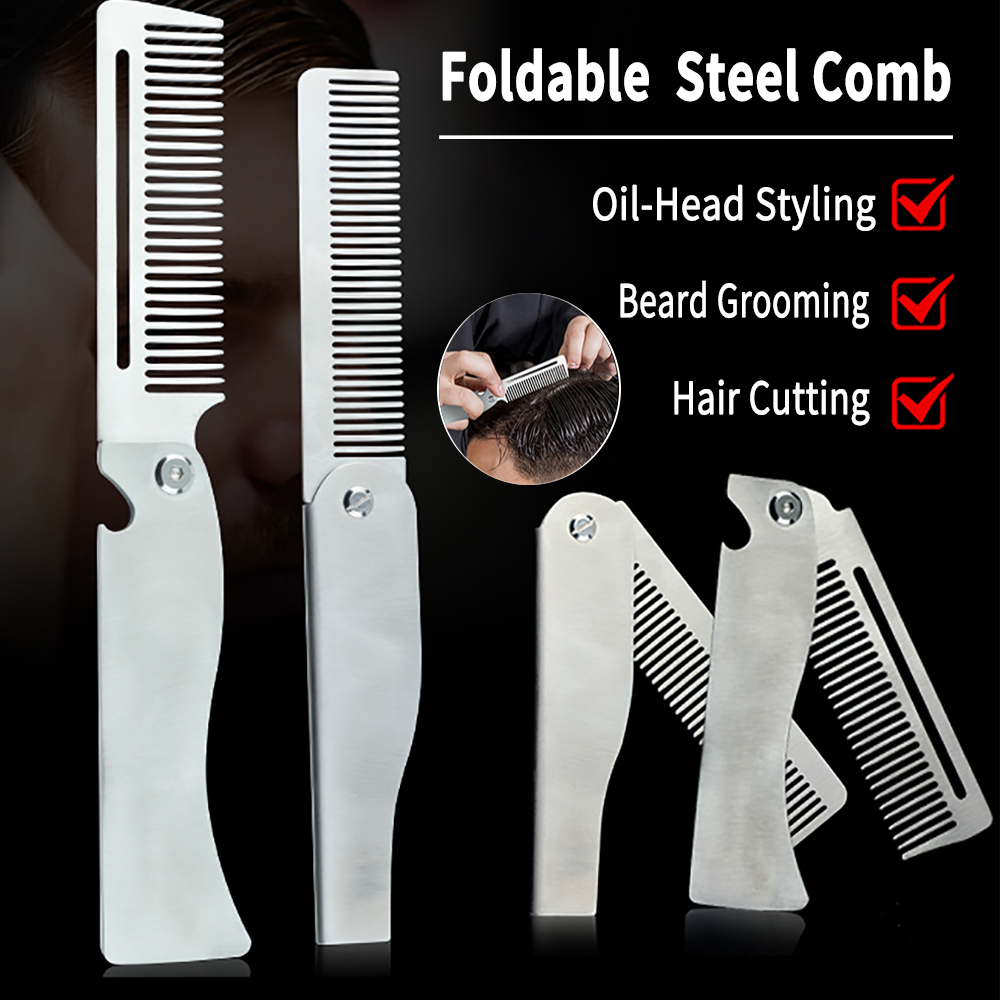 Men'S Grooming Hair - نوع جديد 1/2 قطعة أمشاط الصلب