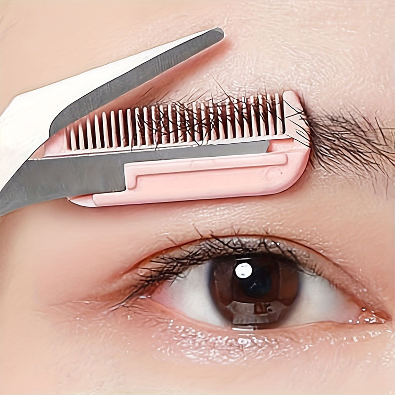 مجموعة مقص ومشط لتشذيب الحواجب - مراجعة Men'S Grooming Makeup وسعره