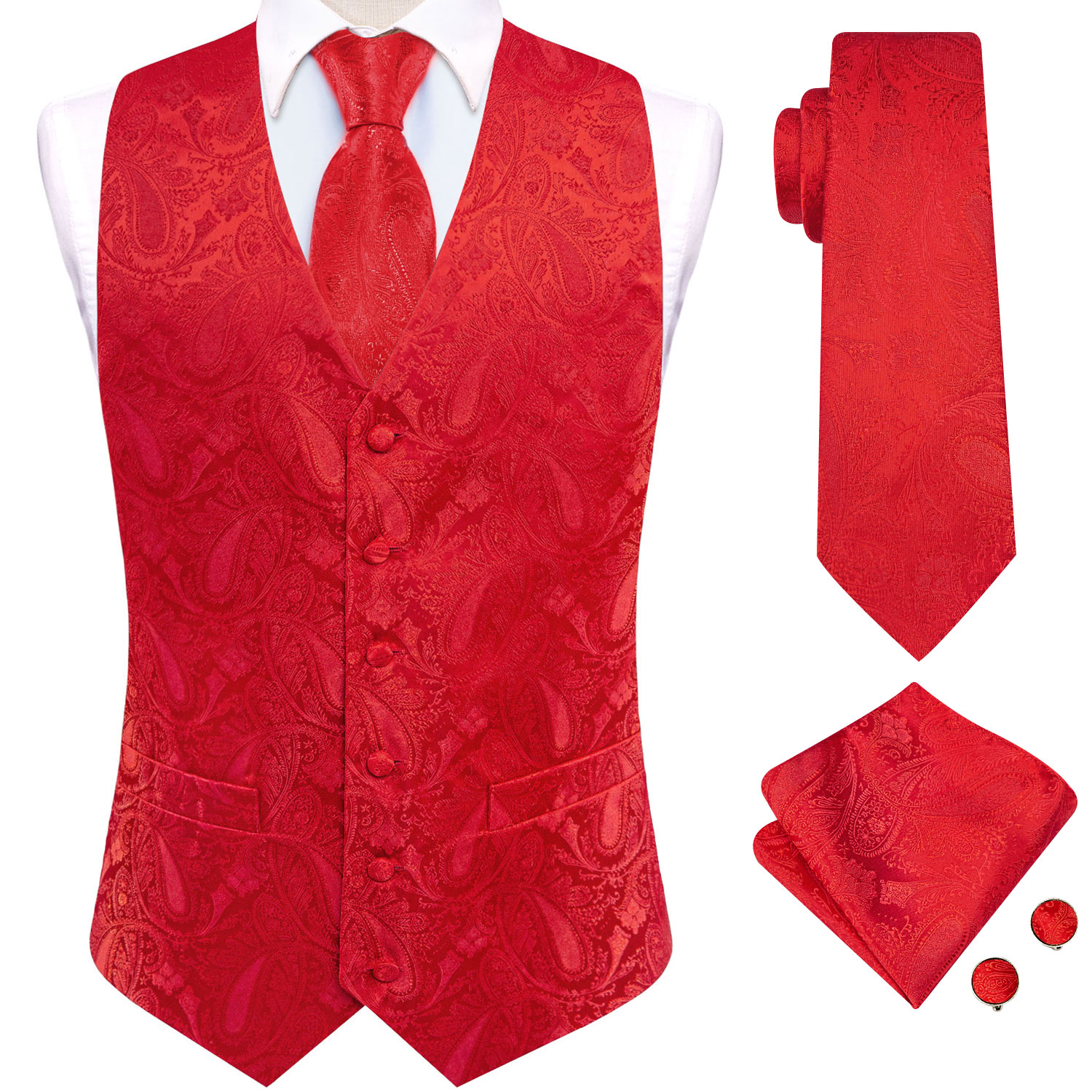 طقم إكسسوارات صدرية من الجاكار - مراجعة Mens Grooming Kit For Wedding وسعره